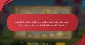 Ajándék kódok drágakövekhez: Közösségi ajándékozások, Közösségi média promóciók, Felhasználói részvétel