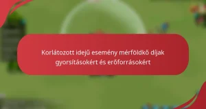 Korlátozott idejű esemény mérföldkő díjak gyorsításokért és erőforrásokért
