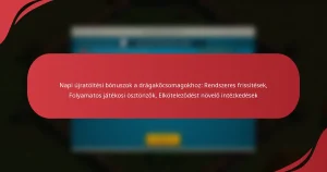 Napi újratöltési bónuszok a drágakőcsomagokhoz: Rendszeres frissítések, Folyamatos játékosi ösztönzők, Elköteleződést növelő intézkedések